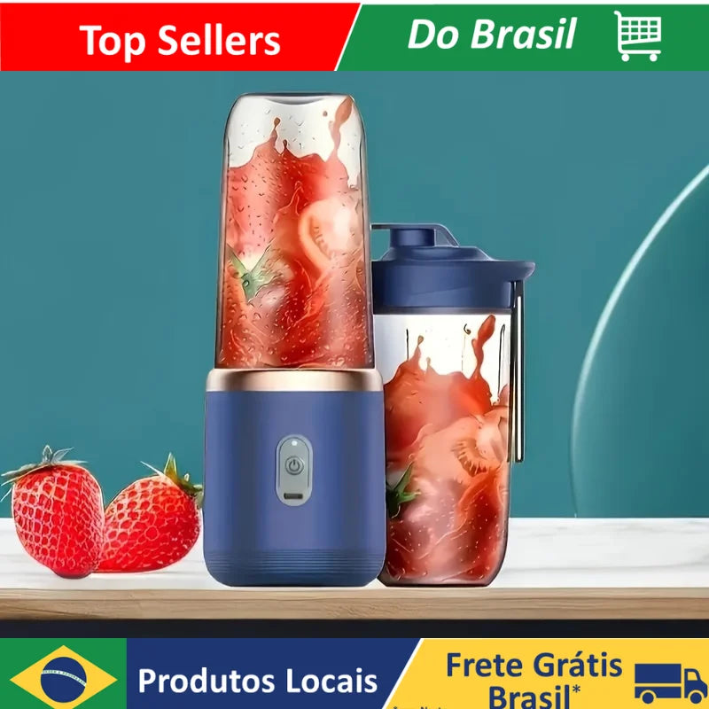 Mini Liquidificador Portátil Recarregável Vitamin Shake Suco 300ML