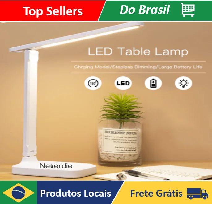 Lâmpada de leitura ajustável de 16 LED com 3 modos para cama lateral/mesa/estudo