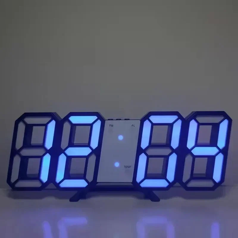 Relógio de Parede Digital LED 3D