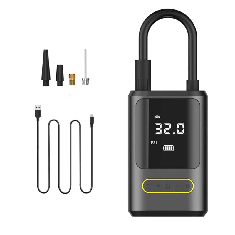 Mini bomba de ar inflável automática para pneu de bicicleta portátil, inflador de pneus multiuso, bateria de bicicleta de 4000mAh