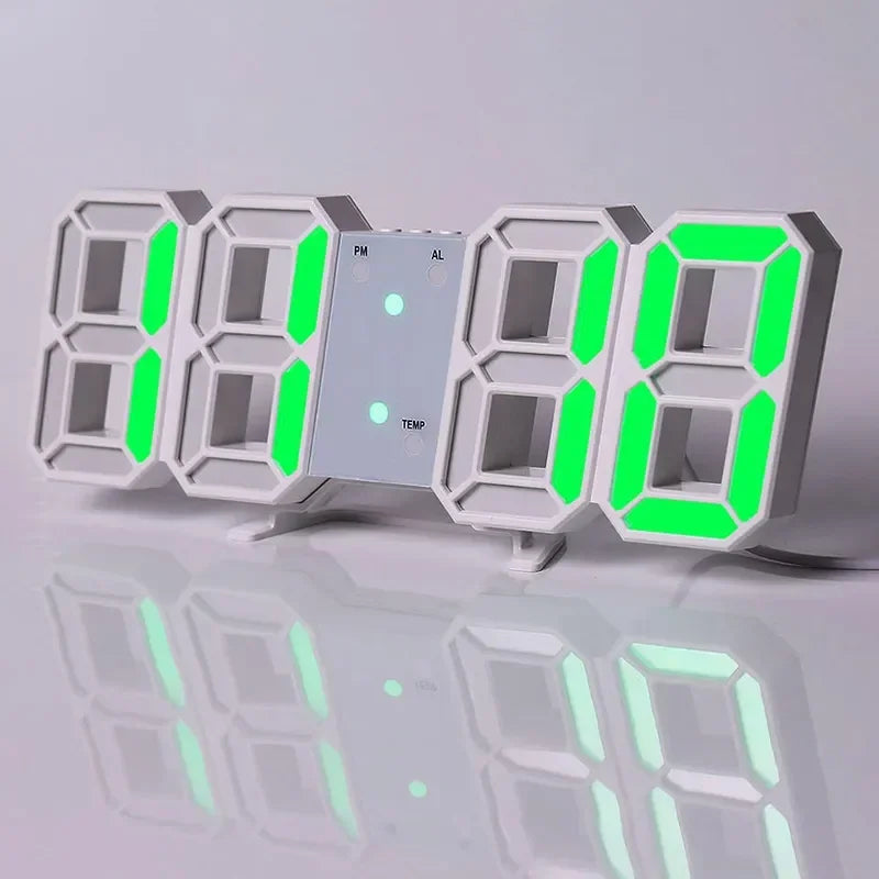 Relógio de Parede Digital LED 3D